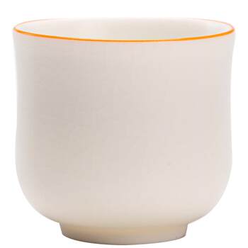Mutton-fat jade porcelain ສີຂາວ ru kiln master cup ຈອກຊາ