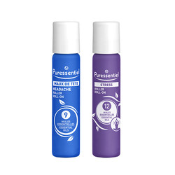 Puressentiel Pure Medical Fragrance Relief Head Pressure Roller Ball No. 9 No. 12 Lavender Relaxation Mood Combination