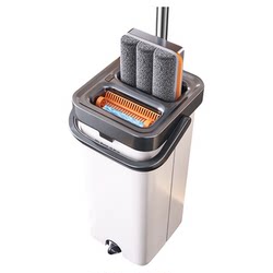 Jia Bangshou Mop for Home Use, One-Pass Cleaning, Dry and Wet Dual Use, 2026 New Model, Hands-Free Floor Mop, Flat Mop, Magic Mopping Tool