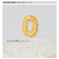 Десертная свеча с номером 0