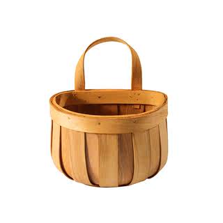 Exotic ginger garlic storage basket kitchen put ginger garlic small basket hand-woven wall-mounted bamboo basket decorative basket