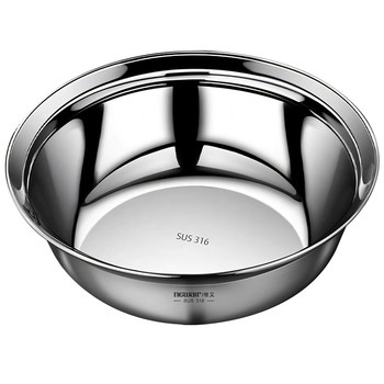 Real 316 stainless steel food grade soup basin soup bowl 304