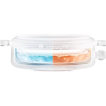 Babycarephilemon large capacity insulated dinner plate