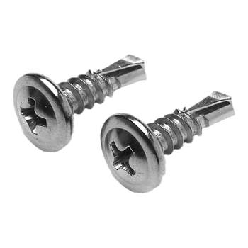 M4.2 4.8 304 410 stainless steel large flat head round head washer drill tail screw self-tapping self-drilling dovetail screw