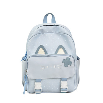Cute Kitten Backpack for Women 2026 New Style Primary School Student Cartoon School Bag Large Capacity Lightweight Travel Backpack Versatile
