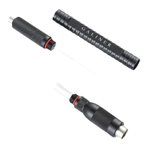 Cigar needle portable stainless steel double drill hole opener anti-scalding hand support needle three-in-one cigar tool accessories