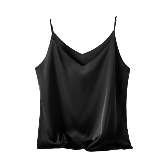Ice silk suspender vest women's imitation silk sleeveless top