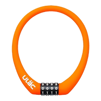 ULAC bicycle lock password lock mountain bike portable child anti-theft bicycle lock road bike silicone door lock