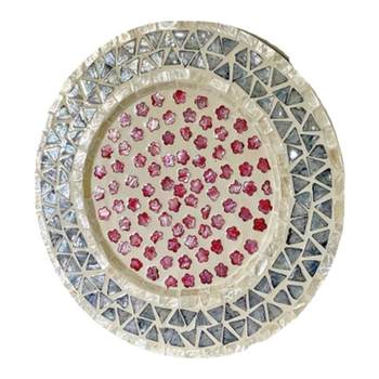 Round shell placemat cafe hotel special tray