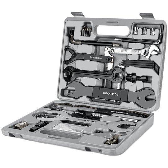 洛克兄弟自行车修车工具箱扳手补胎套装修理山地车公路车保养装备