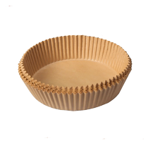 (Self-operated) Air fryer special paper thickened bowl silicone paper plate round 16cm pad paper home baking kitchen