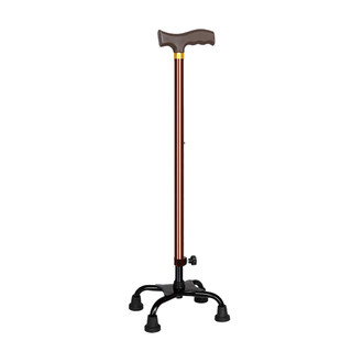 Large four-legged elderly crutches are stable, non-slip and height-adjustable