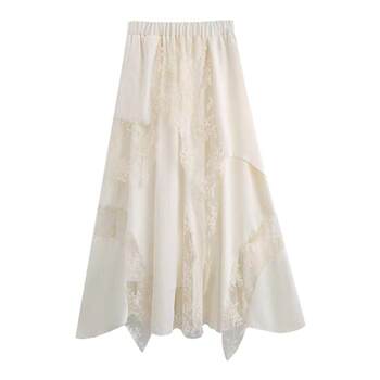 The white irregular skirt is particularly beautiful!