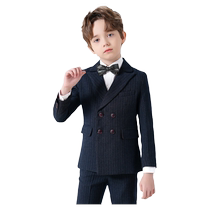 Luo Meng Childrens Suit 2024 New Flower Girl Boy Dress Suit Performance Suit Host Handsome Little Suit Spring