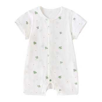 Babylove baby jumpsuit summer pure cotton mesh