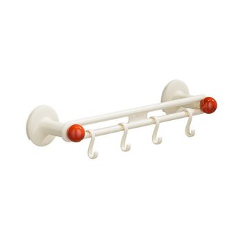 Suction cup towel rack bathroom hole-free storage rack