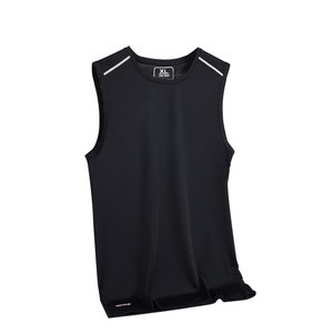 Nynw ice silk vest men's short-sleeved t-shirt summer sports fitness loose large size sleeveless t-shirt mesh quick-drying t