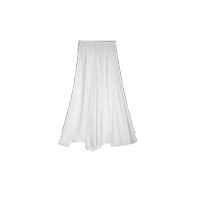 Maternity skirt 2024 new outer wear loose and age-reducing slimming ice silk pleated pants skirt mid-length maternity wear