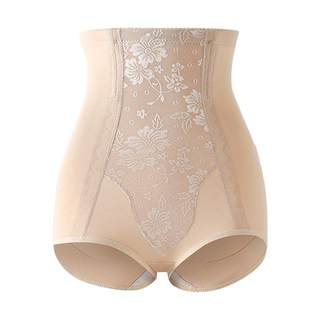 Women's large size pure cotton high waist tummy control underwear for body sculpting, strong tummy gaiter, hip lift, postpartum stomach sculpting and shaping red