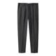 Winter thickened black casual pants brushed design solid color business warm gray trousers men's straight pants