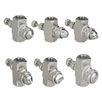 Two-fluid air atomization siphon adjustable nozzle dust removal