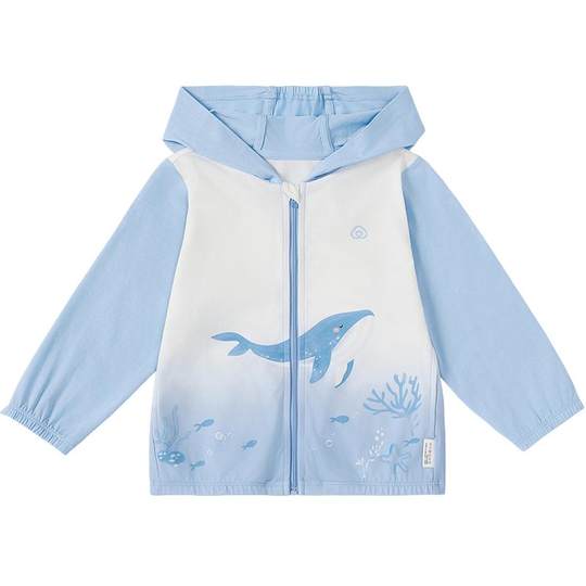 全棉时代25年夏季新款儿童防晒衣男小童宝宝可收纳凉感防晒外套