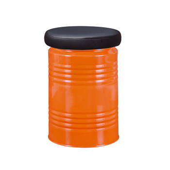 Korean iron barrel oil barrel stool barrel barrel bar bar bar bean shop bench simple iron storage stool commercial retro fashion