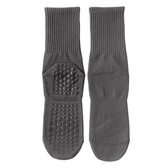 瑜伽袜子女中筒袜秋冬棉袜健身舞蹈普拉提专业防滑运动成人地板袜