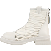 Daphne Martin boots womens sandals 2024 new womens shoes British style boots fashionable breathable hollow mesh short boots