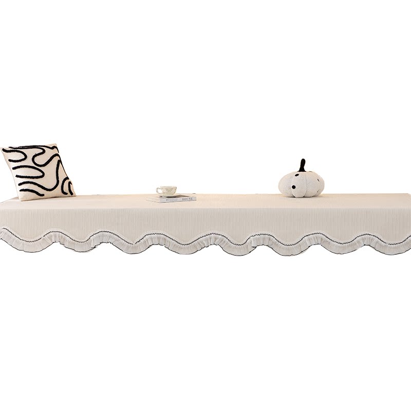 Chenille bay window mat for all seasons, non-slip and machine washable