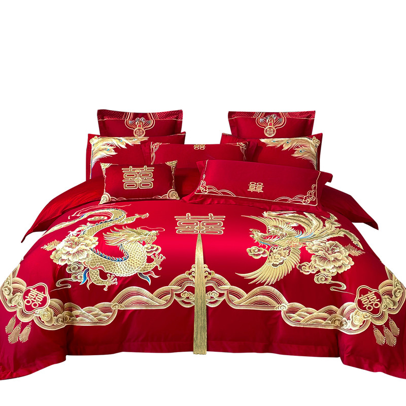 Wedding festive four-piece Chinese wedding dowry set