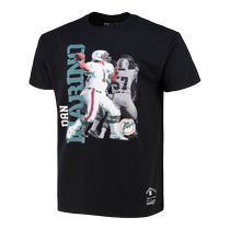 Miami Dolphins Stencil Font Player T-Shirt Dan Marino - Mens