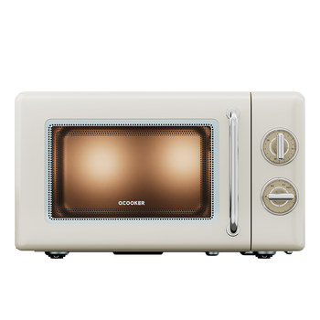 Circle kitchen retro microwave oven rotating household small integrated