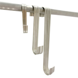 ຮ້ານຂາຍເສື້ອຜ້າ hook s hook stainless steel silver clothes hanging hook wall hook clothes store hanging version s type hook extended hook