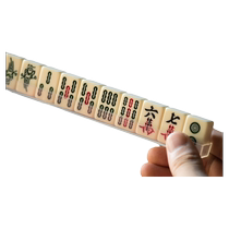 Mahjong trumpet mini portable travel internet celebrity mini dormitory dormitory home small hand-rubbed mahjong tiles