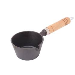 Hot oil-splashing iron pan, pouring oil on noodles and choking oil, special small flat-bottomed cast iron pan, non-stick household omelette and dumpling artifact