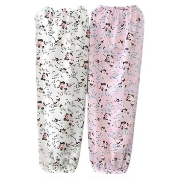 New Floral Ice Silk Arm Sleeves for Women, Summer Elastic Arm Protectors, Long Sleeves for Work and Cycling, Loose Fit, Plus Size Arm Sleeves