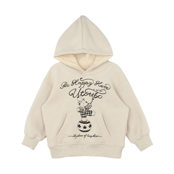 ຫູໃຫຍ່ elephant girls hooded printed velvet sweatshirt winter new style baoer casual versatile warm loose thick top