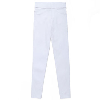 Small cropped pants for women in summer white leggings