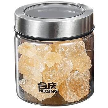 Glass sealed jar kitchen household tea grains
