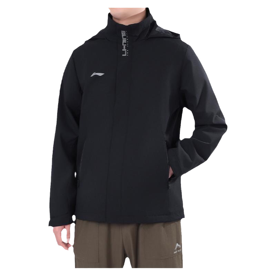 
Li Ning windbreaker jacket men's spring and autumn cardigan comfortable hooded water-repellent outdoor mountaineering casual sports jacket men