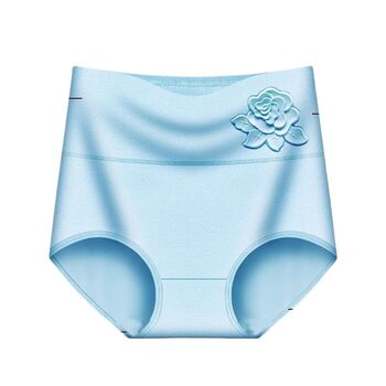 High-waisted women's underwear women's tummy-controlling cotton high-waisted tummy-controlling cotton crotch shaping buttocks lifting plus size triangle shorts