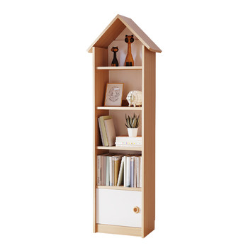 Solid wood floor-standing bookshelf, versatile space