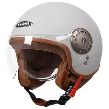 Mustang 3c certified winter warm harley half helmet