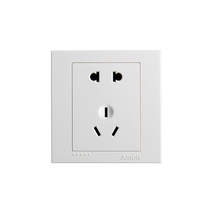 Официальный коммутатор Junlan socket USB пять отверстий 86 Тип домашней стены открытая пористая скрытая большая табличка P зуб белый