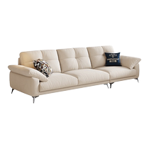 Pashaman Cat Scratch Fabric Sofa Small Apartment Living Room Modern Simple High Back Cream Fengyunduo Sofa Straight Row