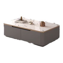 Wanyu floor-standing TV cabinet coffee table combination modern minimalist living room household light luxury small apartment slate TV cabinet