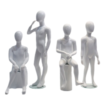 Childrens clothing store high-end childrens model props full body display window male and female child dummy mannequin display stand