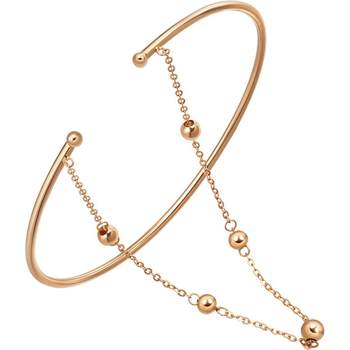 Chow sang sang 18k red gold bead chain bracelet