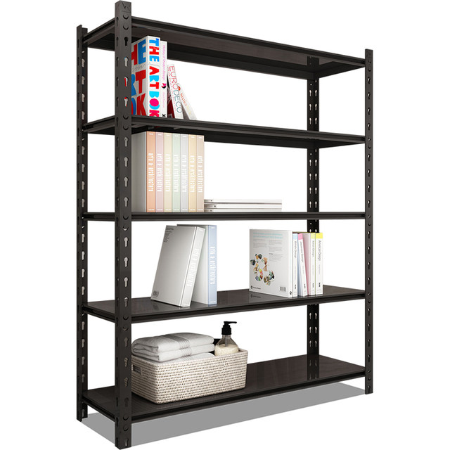 Three-layer shelf household storage rack floor-mounted multi-layer storage